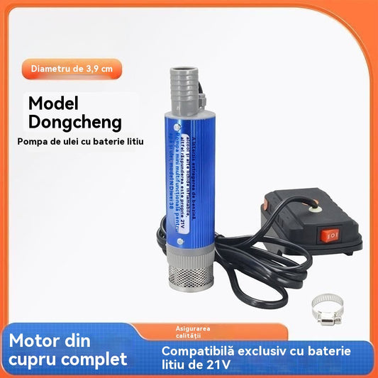 💥✅ Pompă de combustibil nouă echipată cu o baterie litiu de 21V – potrivită atât pentru utilizare cu ulei, cât și cu apă, baterie puternică, cu dublă utilizare!
