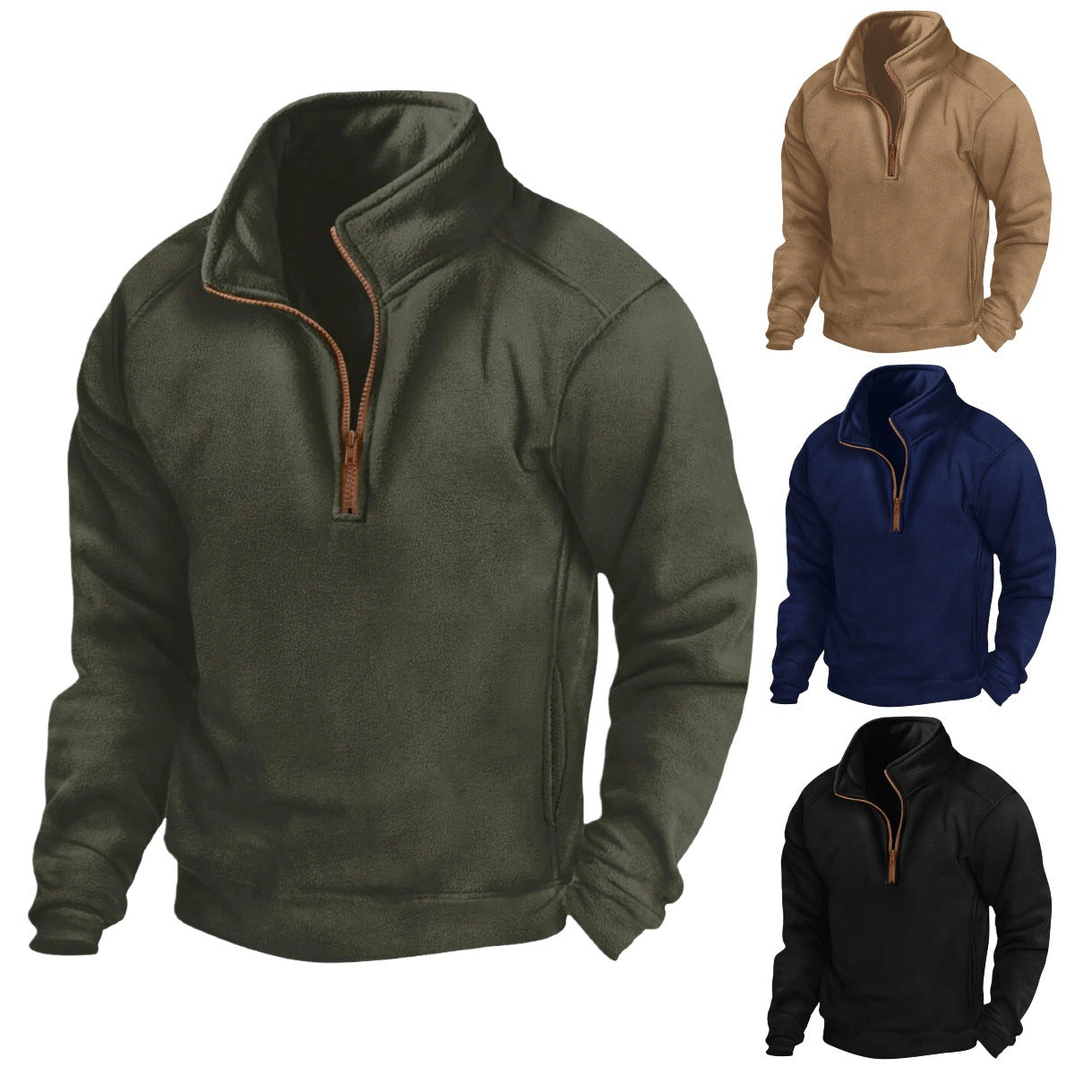 【S-3XL】Tato nová pánská plyšová, stylová a teplá mikina je ideální volbou na podzim a zimu.