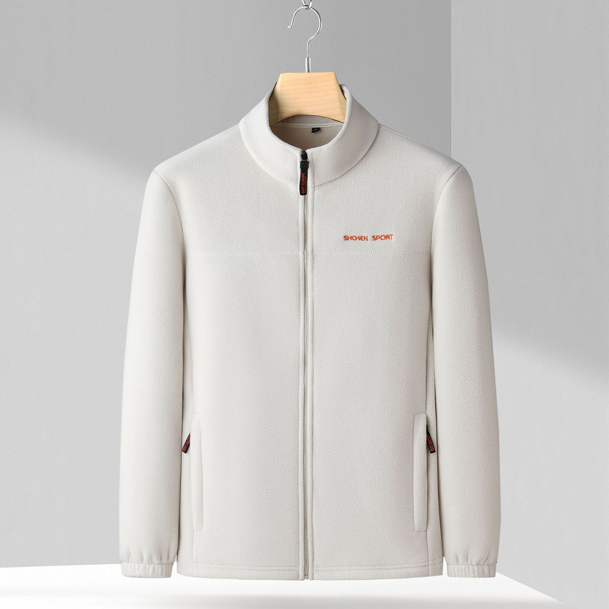 š Men jesensku i zimsku polarnu jaknu od runa, jaknu s visokim ovratnikom za mlade i sredovjeÄne muÅ”karce