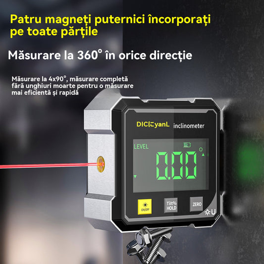 RAPID ȘI PRECIS - Digital Protractor Electronic Inclinometru