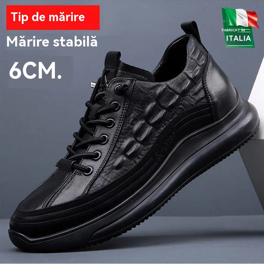 【38-48】Tenisi italieni de lux cu imprimeu crocodil