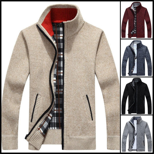 【M~3XL】2025 pulover de marime mare pentru bărbați, cu fermoar liber