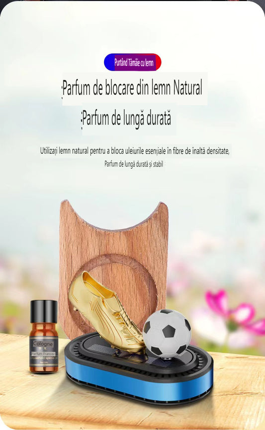 🔥🔥🚗Mașină Nouă Aromaterapie Mașină de fotbal rotativă solară Aromaterapie