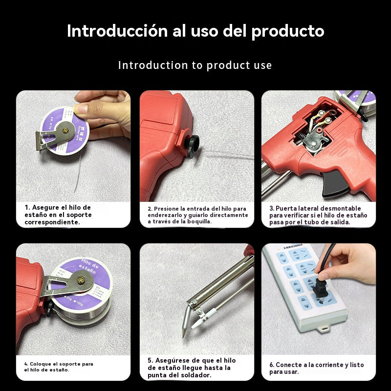 🔥Pistola de soldar eléctrica manual, set de soldadura automático