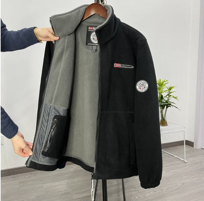 💁‍♂️💁‍♂️【XS-3XL】Chaqueta de terciopelo grueso de lana de talla grande informal cálida de otoño e invierno para hombre