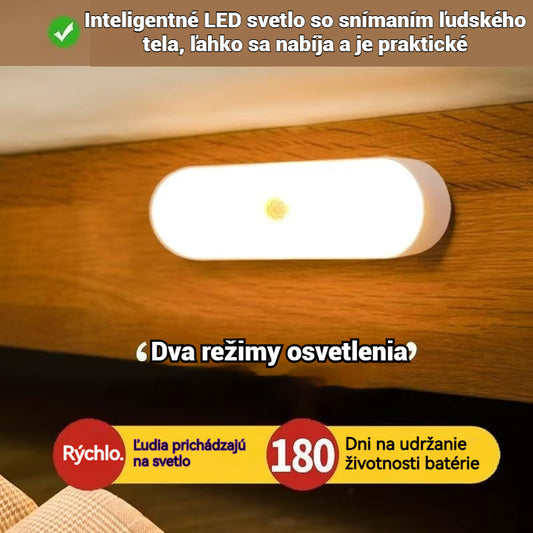 🏡💡Inteligentní LED světlo se snímáním lidského těla, snadno se nabíjí a je praktické