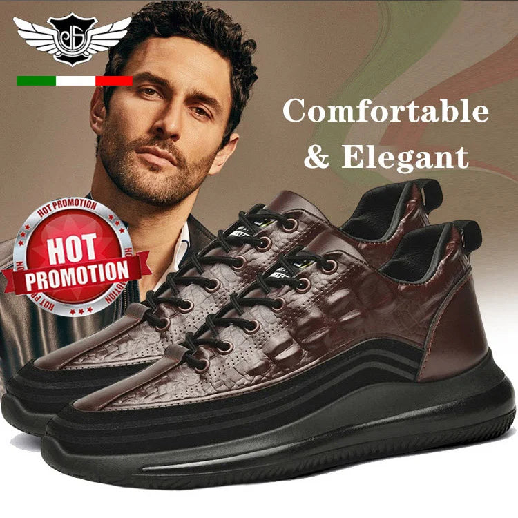 👞【38-48】🐊Férfi valódi bőr tornacipő