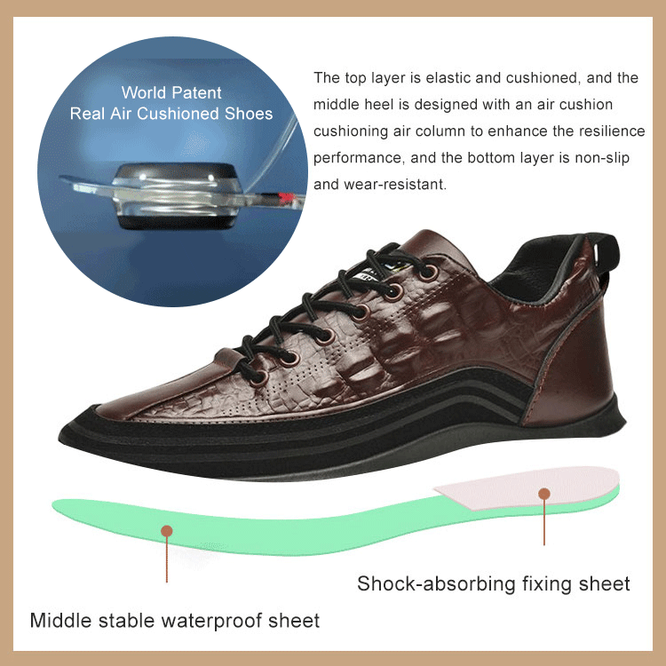 👞【38-48】🐊Férfi valódi bőr tornacipő