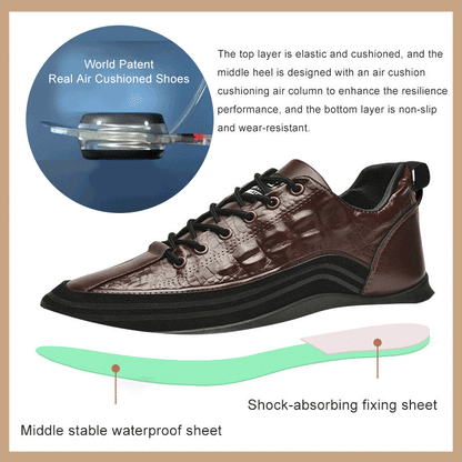 👞【38-48】🐊Férfi valódi bőr tornacipő