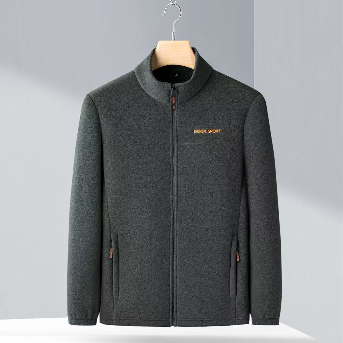 👔 Men jesensku i zimsku polarnu jaknu od runa, jaknu s visokim ovratnikom za mlade i sredovječne muškarce