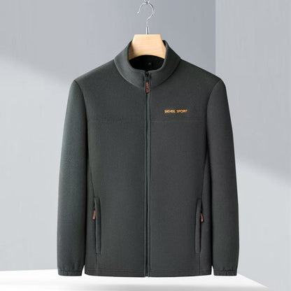 👔 Men jesensku i zimsku polarnu jaknu od runa, jaknu s visokim ovratnikom za mlade i sredovječne muškarce