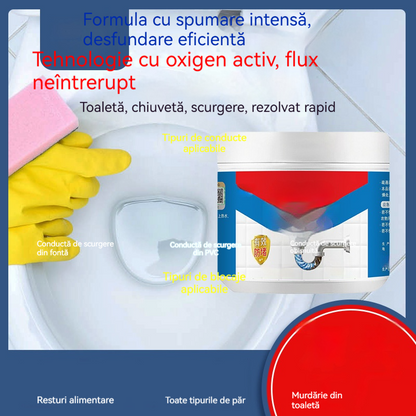 👍💦Močno odmaševanje cevi | Enostavno raztopite oljne madeže, straniščne in kuhinjske zamaške! Dezodorirajte v enem zamahu!