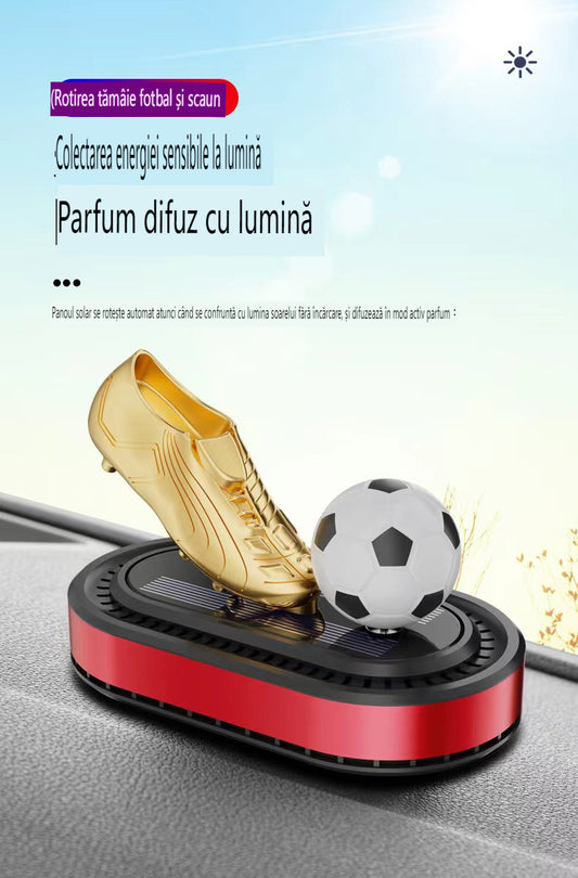 🔥🔥🚗Mașină Nouă Aromaterapie Mașină de fotbal rotativă solară Aromaterapie