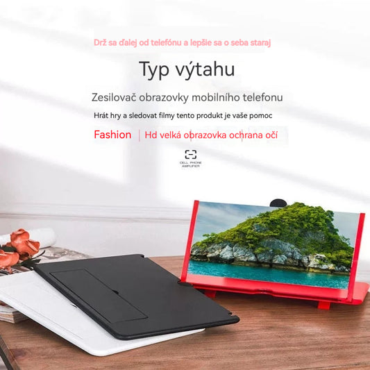 🔥 Mobilní lupa na obrazovce, nejnovější verze✨ (jasnější, ochrana očí před modrým světlem, 3D zobrazení, vhodné pro všechny věkové kategorie)