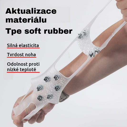 👴🚶🏔️Kup 2, a otrzymasz 2 gratis🔥Niewidoczne, 5-zębowe, antypoślizgowe ochraniacze palców u stóp, przezroczyste ochraniacze palców do uprawiania turystyki pieszej po śniegu, wspinaczki górskiej, skałkowej, na zimowe powierzchnie lodowe