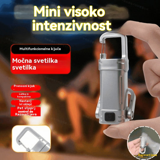 【Kupite 1, dobite 1 gratis】🔥Odlična ponudba🔥Super svetla vodoodporna mini svetilka s ključem in svetilnostjo 1200 lm