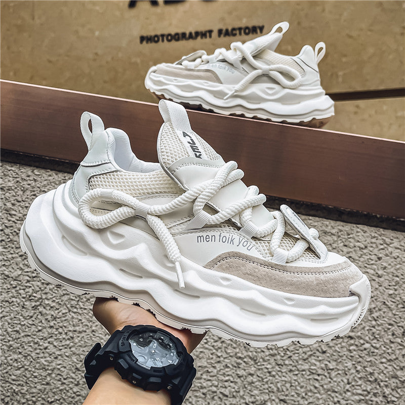 【39-44】Pantofi sport casual în stil nou, respirabili, cu talpă groasă, care măresc înălțimea