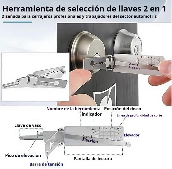 🔑🔥Decodificador de llaves de acero inoxidable
