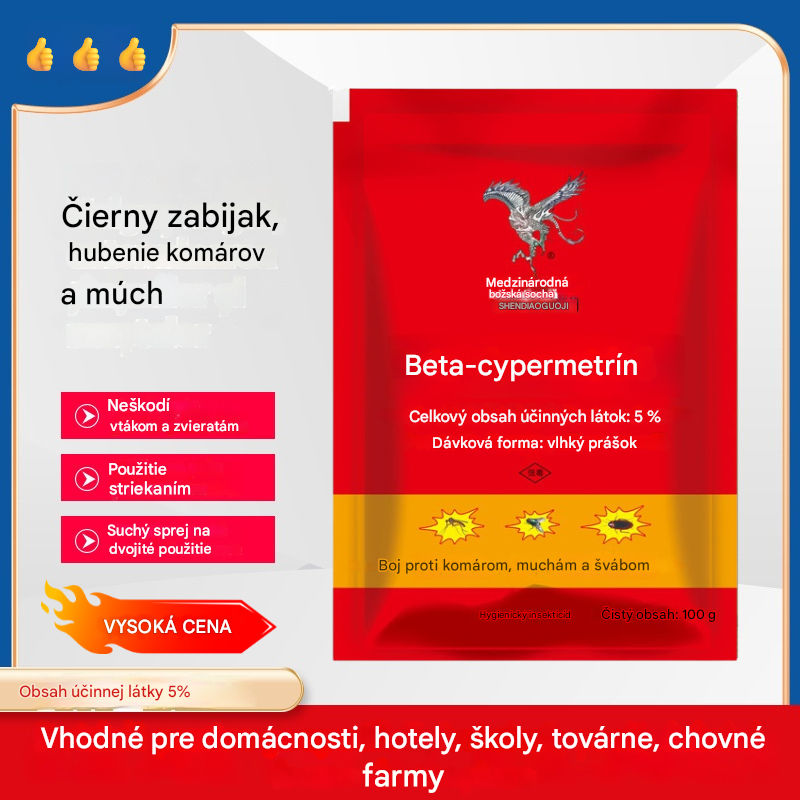👍【5 vrecúšok】🚫🦟🪳🪰Špeciálne navrhnuté na ničenie komárov a múch na farmách, jedno balenie zabíja blchy/kobylky/šváby/muchy/komáre!