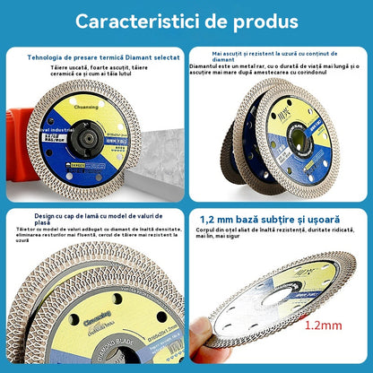 🔥【3 bucăți】Discuri de tăiere fără praf pentru plăci de piatră, plăci vitrificate și ceramică