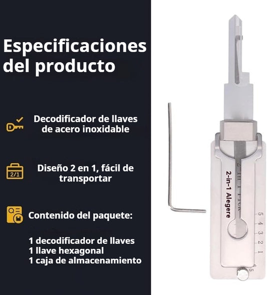 🔑🔥Decodificador de llaves de acero inoxidable