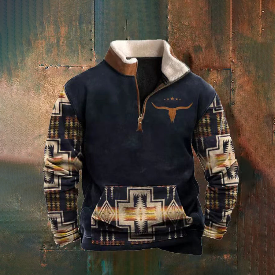 👕🔥【S-5XL】2025 Męski modny, jesienno-zimowy, ciepły sweter z długim rękawem i nadrukiem 3D