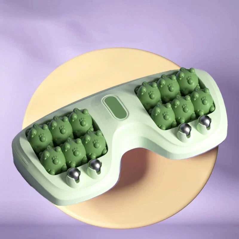 🔥Nový produkt💜Prenosný masážny prístroj na nohy s dvoma valčekmi💜