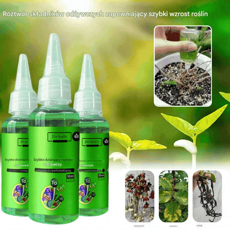 🌿【3 ks】Rychle působící roztok pro výživu rostlin - univerzální řešení pro zakořenění všech rostlin