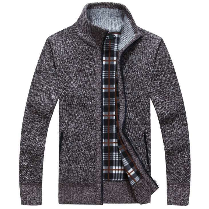【M~3XL】2025 pulover de marime mare pentru bărbați, cu fermoar liber