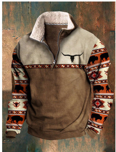 🔥Sudadera térmica gruesa para hombre 2025 | Manga larga con diseño 3D | Ideal para otoño e invierno contra el frío