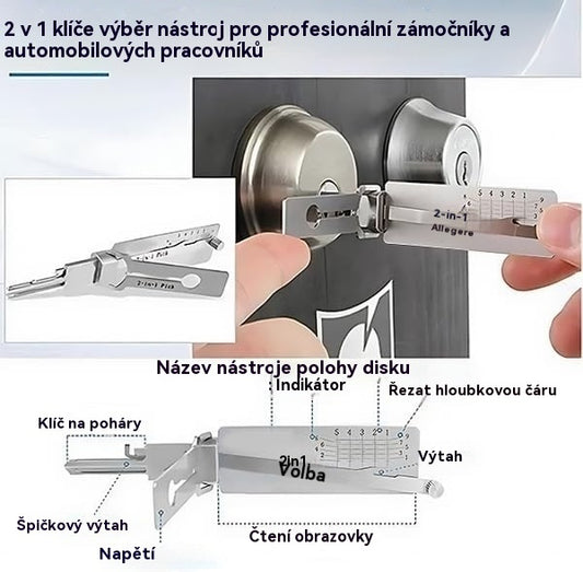 🔐Kúpte jeden a druhý dostanete zadarmo🔥Dekodér kľúčov z nehrdzavejúcej ocele