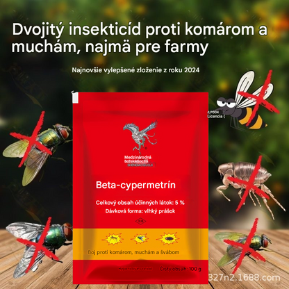 👍【5 vrecúšok】🚫🦟🪳🪰Špeciálne navrhnuté na ničenie komárov a múch na farmách, jedno balenie zabíja blchy/kobylky/šváby/muchy/komáre!