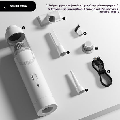 🔥【Set de 7 piezas】👍Aspiradora de mano superpotente, soplador de polvo portátil✅