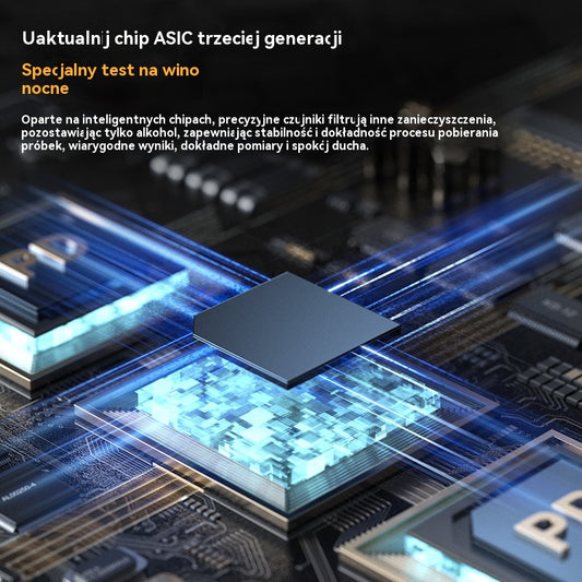 🍷 Wysokiej precyzji przenośny alkomat – zmierz poziom alkoholu we krwi przed prowadzeniem pojazdu