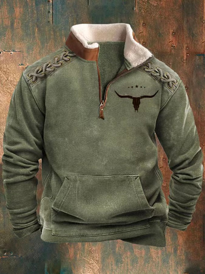 👕🔥【S-5XL】2025 Męski modny, jesienno-zimowy, ciepły sweter z długim rękawem i nadrukiem 3D