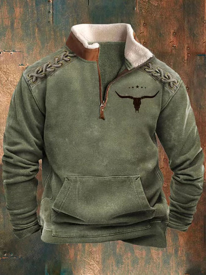 👕🔥【S-5XL】2025 Męski modny, jesienno-zimowy, ciepły sweter z długim rękawem i nadrukiem 3D