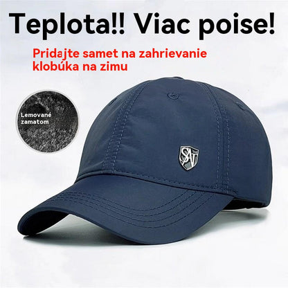 🧢Moška topla zimsko-jesenska kapa s flis podlogo in šiltom za zaščito pred soncem.