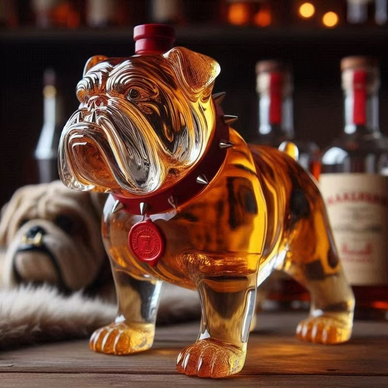 🍷Láhev whisky ve tvaru legračního francouzského buldoka