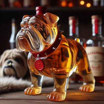 🍷Láhev whisky ve tvaru legračního francouzského buldoka