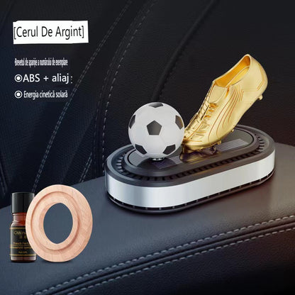 🔥🔥🚗Mașină Nouă Aromaterapie Mașină de fotbal rotativă solară Aromaterapie