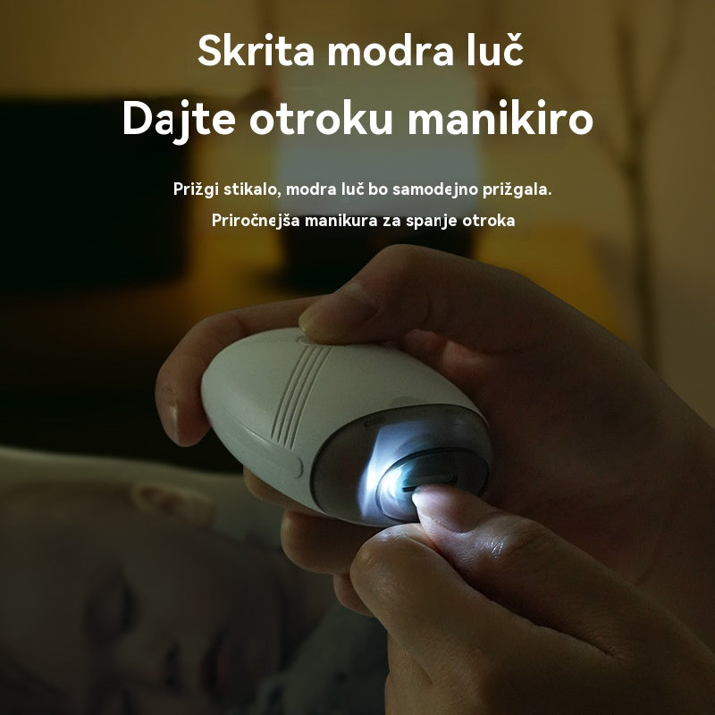 💅✨ Električna pilica za nohte, tiha, varna za dojenčke, nežna in varna nega nohtov 👶🔧