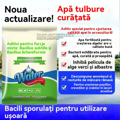 🐟🌊🔬【500g】 Pudră Premium pentru Iaz | Clarificator de Apă și Control al Algelor 🐟🌊🔬