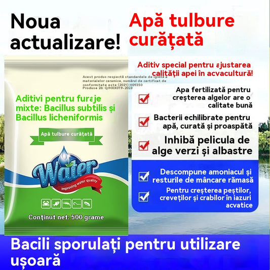 🐟🌊🔬【500g】 Pudră Premium pentru Iaz | Clarificator de Apă și Control al Algelor 🐟🌊🔬