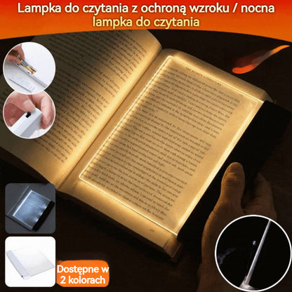 📜💡Lampka do czytania z funkcją widzenia w nocy i płaskim panelem LED, chroniąca oczy