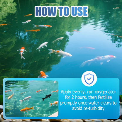 🐟🌊🔬【500g】 Pudră Premium pentru Iaz | Clarificator de Apă și Control al Algelor 🐟🌊🔬