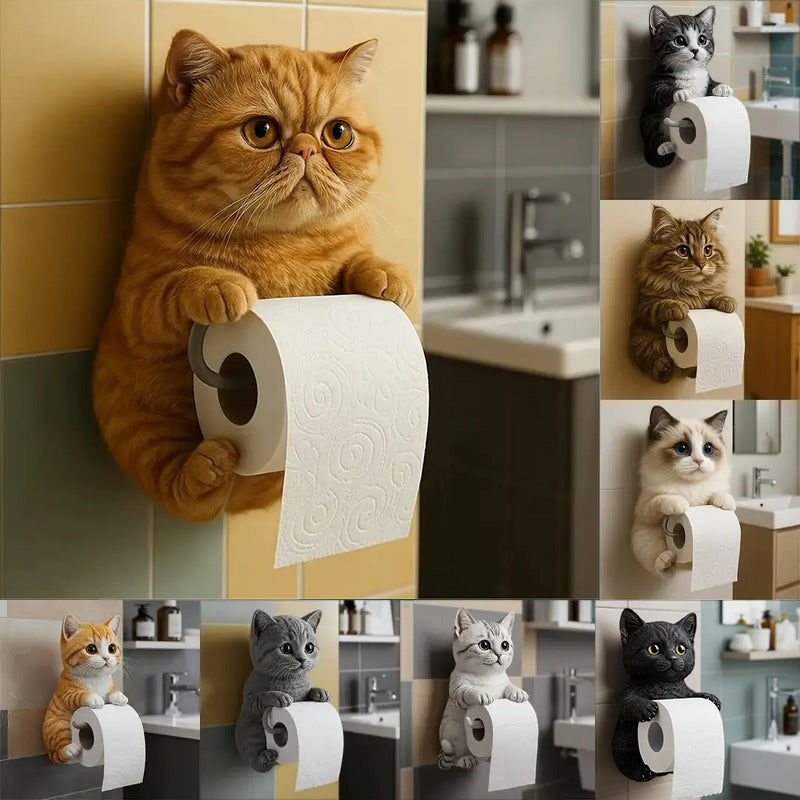🐱Držák toaletního papíru s motivem roztomilé kočky