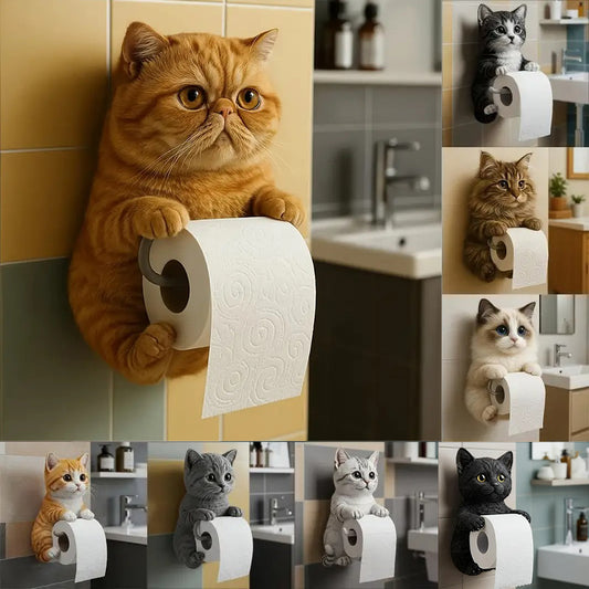 🐱Držák toaletního papíru s motivem roztomilé kočky