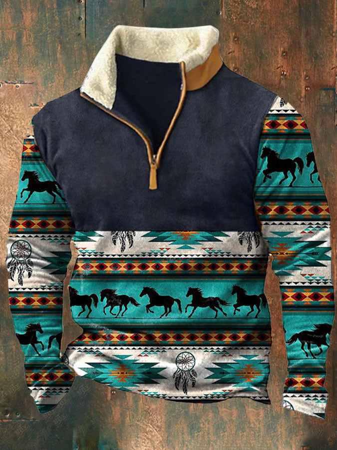 👕【S-4XL】 Moden moški topel pulover z dolgimi rokavi in 3D potiskom za jesen in zimo 2025.