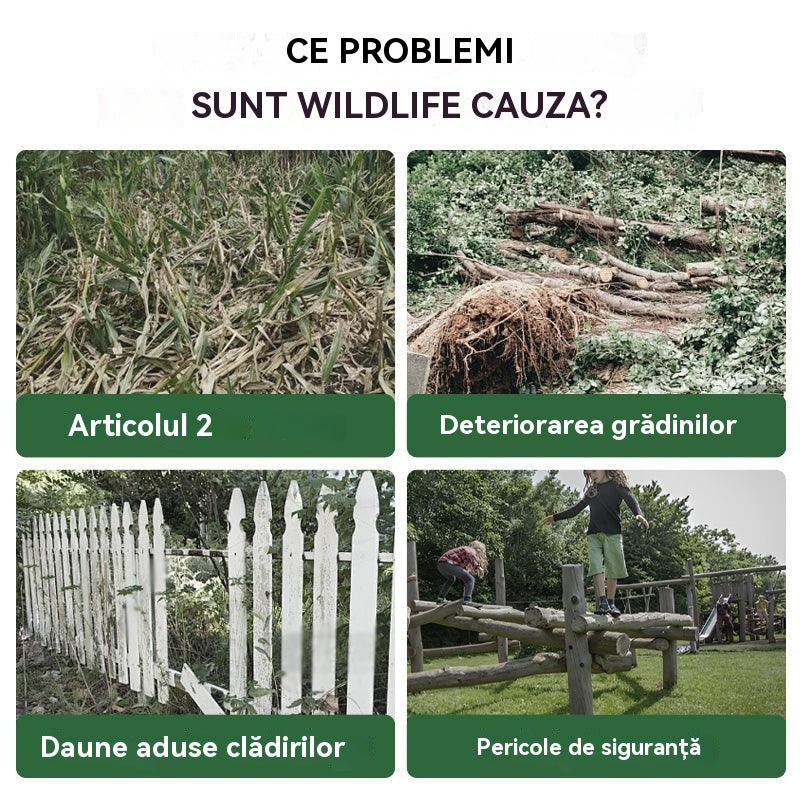 【Cumpărați 1 și primiți 1 gratuit】Repelent solar cu ultrasunete pentru animale pentru exterior Repelent pentru păsări cu lumină infraroșu intermitent cu LED roșu și albastru
