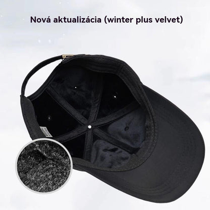 🧢Moška topla zimsko-jesenska kapa s flis podlogo in šiltom za zaščito pred soncem.
